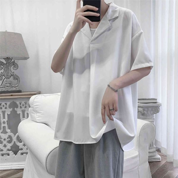 t shirts mode 2021 spring summer short sleeve loose for simple men's clothing casual male sweater plus size 3b15, White;black
t shirts mode 2021 spring summer short sleeve loose for simple men's clothing casual male sweater plus size 3b15, White;black