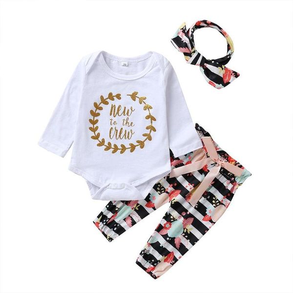 autumn baby girls clothes set cotton warm letter printing romper and floral pants headdress daily leisure suit clothing sets, White
autumn baby girls clothes set cotton warm letter printing romper and floral pants headdress daily leisure suit clothing sets, White