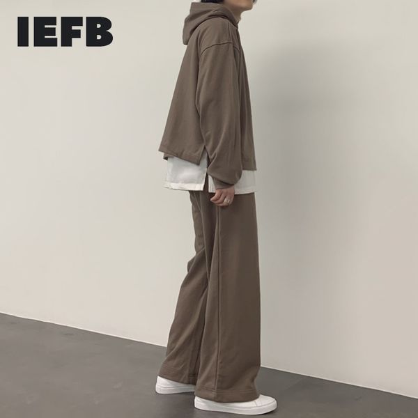iefb spring fake two-piece sports suit men's spring korean hooded sweatshirts + loose wide leg sweatpants set 9y6125 210524, Gray
iefb spring fake two-piece sports suit men's spring korean hooded sweatshirts + loose wide leg sweatpants set 9y6125 210524, Gray