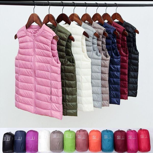 women's vests women sleeveless vest down jacket light coat winter warm female lightweight jackets fashion ladies ultra thin s-4xl, Black;white
women's vests women sleeveless vest down jacket light coat winter warm female lightweight jackets fashion ladies ultra thin s-4xl, Black;white