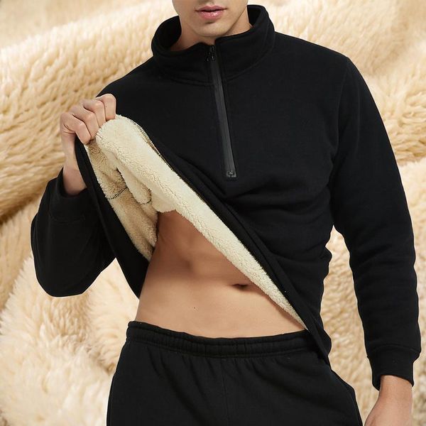 men's hoodies & sweatshirts warm woolen jacket, windproof jacket with a turtleneck high for fall and winter men, Black
men's hoodies & sweatshirts warm woolen jacket, windproof jacket with a turtleneck high for fall and winter men, Black