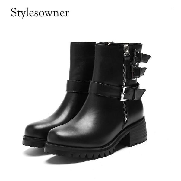 boots stylesowner 2021 winter est motorcycle real leather with buckle strap thick heels solid black cool ankle fashion
boots stylesowner 2021 winter est motorcycle real leather with buckle strap thick heels solid black cool ankle fashion