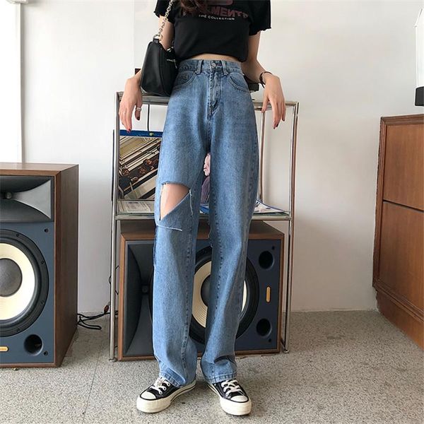 women's jeans high waist straight women hole design wide leg loose denim trousers for female fashion comfortable casual pants 2021, Blue
women's jeans high waist straight women hole design wide leg loose denim trousers for female fashion comfortable casual pants 2021, Blue