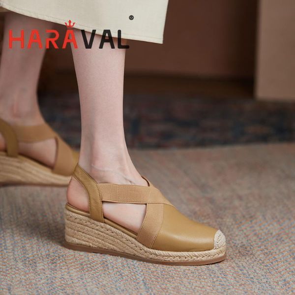 women sandals shoes high heels wedges round toe genuine leather casual basic elastic band sewing patchwork footwear b204 dress, Black
women sandals shoes high heels wedges round toe genuine leather casual basic elastic band sewing patchwork footwear b204 dress, Black