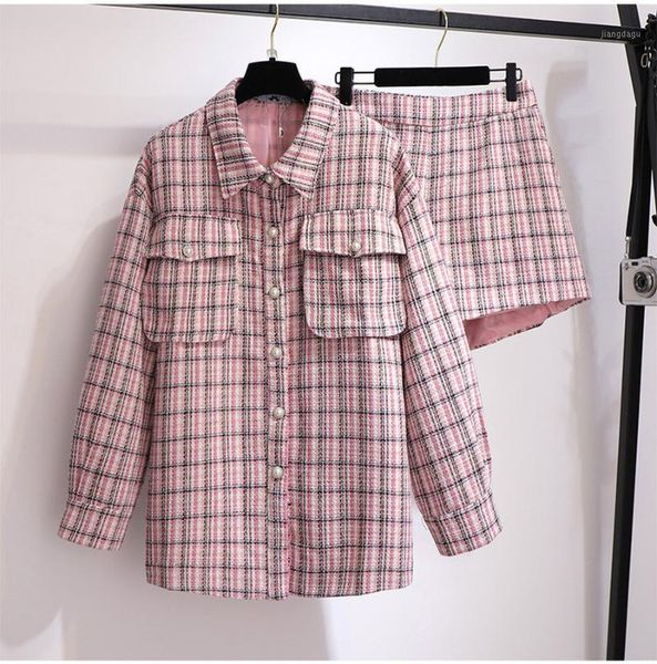 plus size tracksuits women's sets 2021 pink color spring and autumn female lattice jacket shorts casual two-piece suit 4xl 5xl 6xl, Black
plus size tracksuits women's sets 2021 pink color spring and autumn female lattice jacket shorts casual two-piece suit 4xl 5xl 6xl, Black