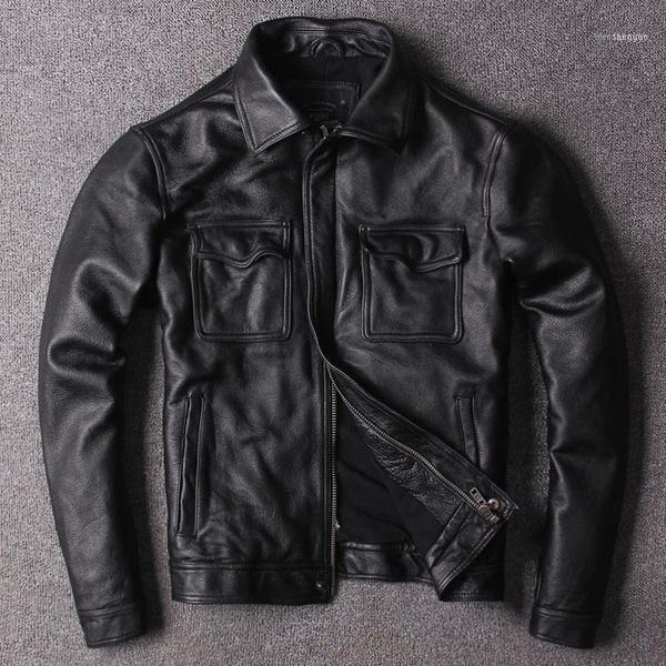 men's leather & faux .sales brand plus cowhide jackets,men's slim genuine leather,casual classic vintage safari style jacket quali, Black
men's leather & faux .sales brand plus cowhide jackets,men's slim genuine leather,casual classic vintage safari style jacket quali, Black