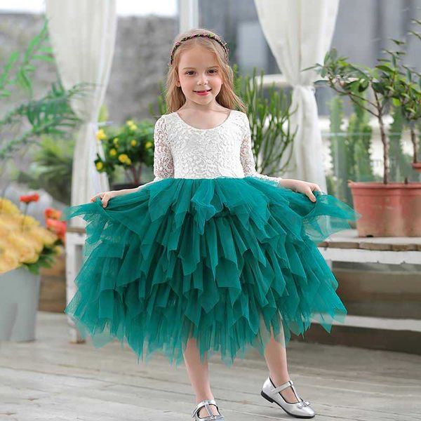 girls lace dress flower tiered tulle maxi long sleeve princess for wedding party children clothes 1-10y e17104 210610, Red;yellow
girls lace dress flower tiered tulle maxi long sleeve princess for wedding party children clothes 1-10y e17104 210610, Red;yellow