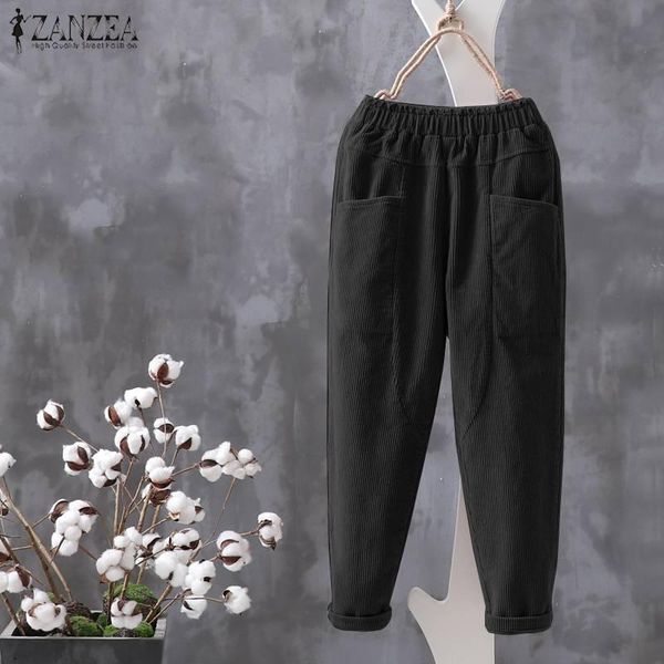 women's pants & capris women casual elastic waist solid corduroy vintage turnip trousers loose harem pantalon 5xl plus size, Black;white
women's pants & capris women casual elastic waist solid corduroy vintage turnip trousers loose harem pantalon 5xl plus size, Black;white