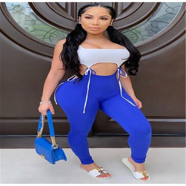 woman jumpsuits summer hollow out bodysuit outfit sleeveless tie waist bodycon long pants one piece skinny 2021 women's & capris, Black;white
woman jumpsuits summer hollow out bodysuit outfit sleeveless tie waist bodycon long pants one piece skinny 2021 women's & capris, Black;white