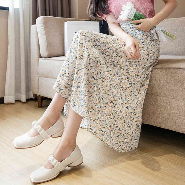 women retro chic fashion soft chiffon summer vacation ladies clothing floral print femme a line skirt 210515, Black
women retro chic fashion soft chiffon summer vacation ladies clothing floral print femme a line skirt 210515, Black