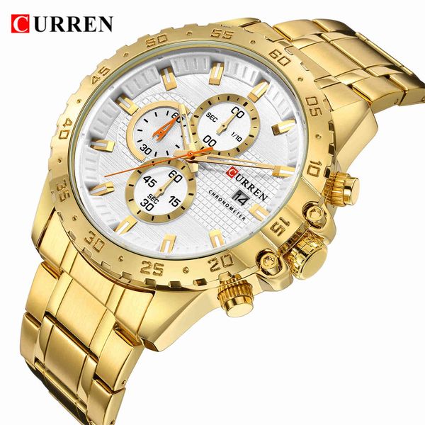 brand curren men's watches luxury waterproof sport men watch stainless steel fashion casual wristwatch male reloj hombre 210517, Slivery;brown
brand curren men's watches luxury waterproof sport men watch stainless steel fashion casual wristwatch male reloj hombre 210517, Slivery;brown