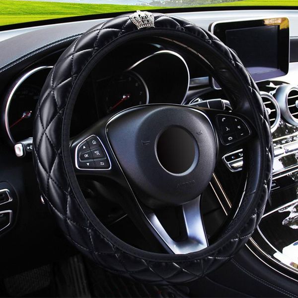 steering wheel covers leepee 37-38cm diameter pu leather crystal crown car interior accessories cover car-styling
steering wheel covers leepee 37-38cm diameter pu leather crystal crown car interior accessories cover car-styling