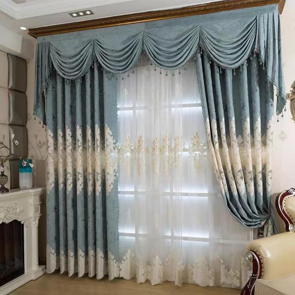 luxury chenille hollow embroidered for living room bedroom curtains european blue nordic light style tulle curtain & drapes
luxury chenille hollow embroidered for living room bedroom curtains european blue nordic light style tulle curtain & drapes