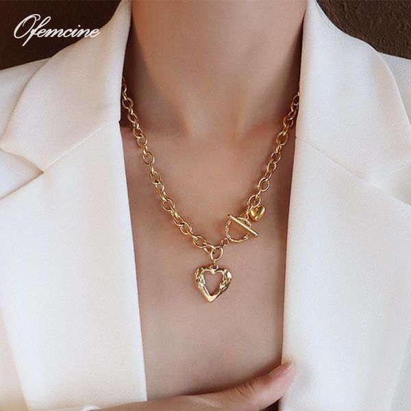pendant necklaces fashion peach heart ot buckle love for women korean jewelry matching clavicle chain stainless steel choker, Silver
pendant necklaces fashion peach heart ot buckle love for women korean jewelry matching clavicle chain stainless steel choker, Silver