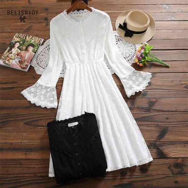 mori girl elegant women long lace dress ruffled collar hollow out femme gown flare sleeve spring autumn lady slim princess 210520, Black;gray
mori girl elegant women long lace dress ruffled collar hollow out femme gown flare sleeve spring autumn lady slim princess 210520, Black;gray