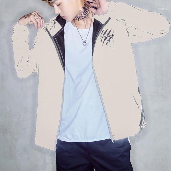 men's harajuku full reflective jacket light hoodies women jackets hip hop waterproof windbreaker hooded streetwear veste homme1, Black;brown
men's harajuku full reflective jacket light hoodies women jackets hip hop waterproof windbreaker hooded streetwear veste homme1, Black;brown