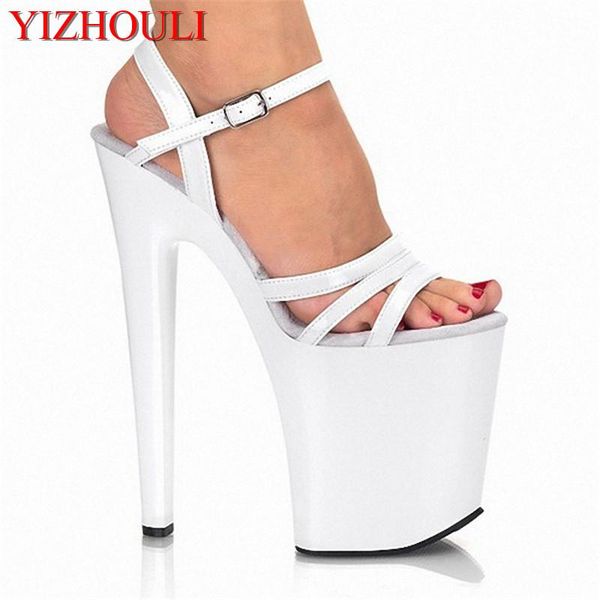 20cm brief high-heeled shoes platform open toe sandals the bride wedding spike heel 8 inch white, Black
20cm brief high-heeled shoes platform open toe sandals the bride wedding spike heel 8 inch white, Black