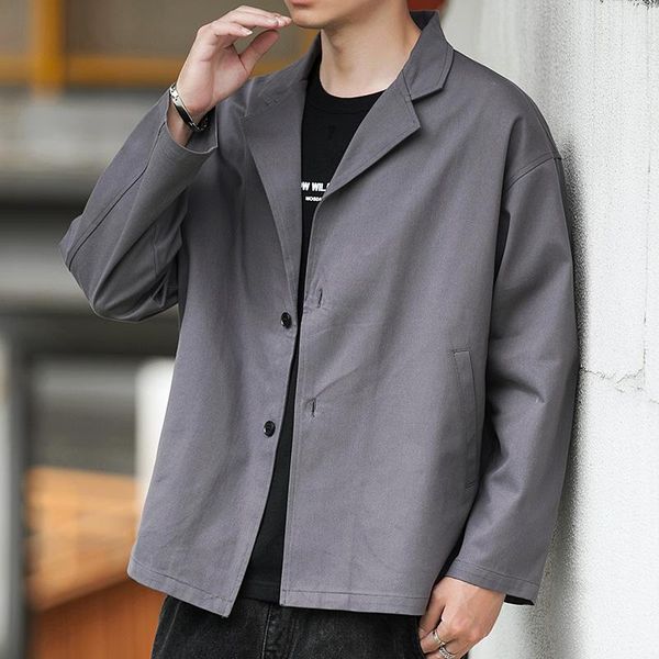 men's suits & blazers casual suit loose fashion jacket work formal commute lapel, White;black
men's suits & blazers casual suit loose fashion jacket work formal commute lapel, White;black