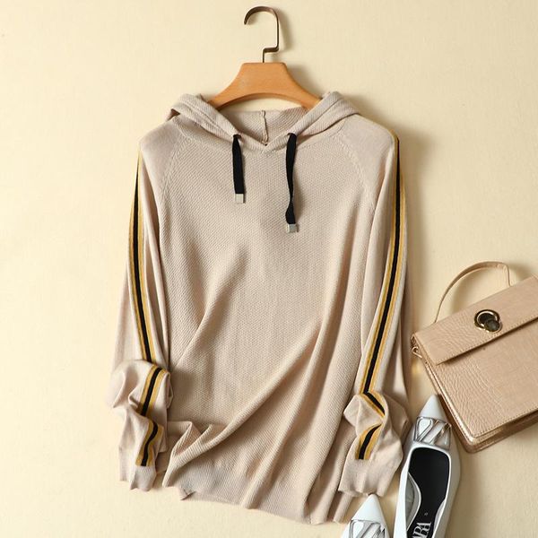 women's sweaters hooded knitted women and pullovers 2021 autumn loose thicken warm lady elegant pulls outwear, White;black
women's sweaters hooded knitted women and pullovers 2021 autumn loose thicken warm lady elegant pulls outwear, White;black