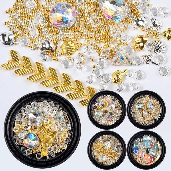 nail ornament diamond pointed shaped white crystal transparent ab zipper gold and silver steel ball1, Silver;gold
nail ornament diamond pointed shaped white crystal transparent ab zipper gold and silver steel ball1, Silver;gold