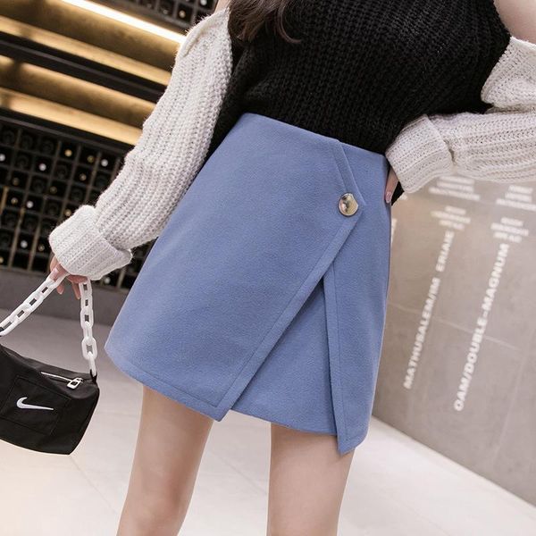 skirts korean high waist irregular woolen skirt women's autumn winter a-line black femme mini falda blue womens
skirts korean high waist irregular woolen skirt women's autumn winter a-line black femme mini falda blue womens
