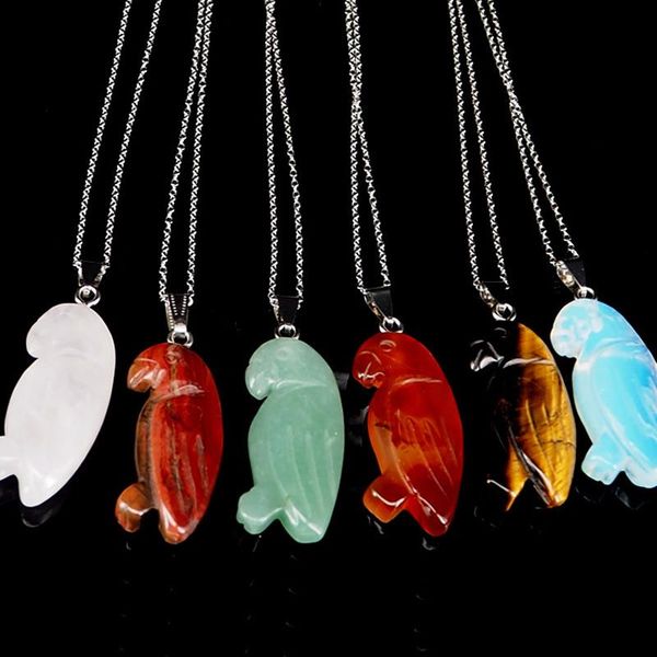pendant necklaces natural crystal fashion carved parrot necklace men's and women's jewellery diy sweater chain accessories, Silver
pendant necklaces natural crystal fashion carved parrot necklace men's and women's jewellery diy sweater chain accessories, Silver