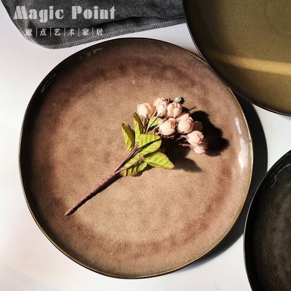 dishes & plates irregular shape dinner steak household personality retro ceramic serving tray assiette home decor dk50dp
dishes & plates irregular shape dinner steak household personality retro ceramic serving tray assiette home decor dk50dp