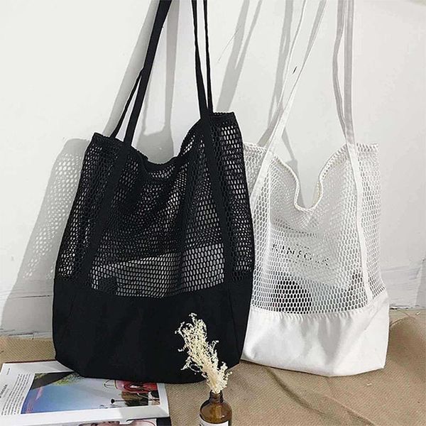storage bags high capacity women's transparent mesh single shoulder bag all- shopping beach net
storage bags high capacity women's transparent mesh single shoulder bag all- shopping beach net