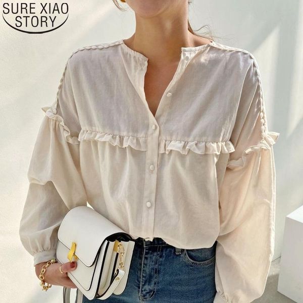 korean fashion white loose puff long sleeve shirt women blouses o-neck single breasted ladies ruffled shirts 11269 women's &
korean fashion white loose puff long sleeve shirt women blouses o-neck single breasted ladies ruffled shirts 11269 women's &