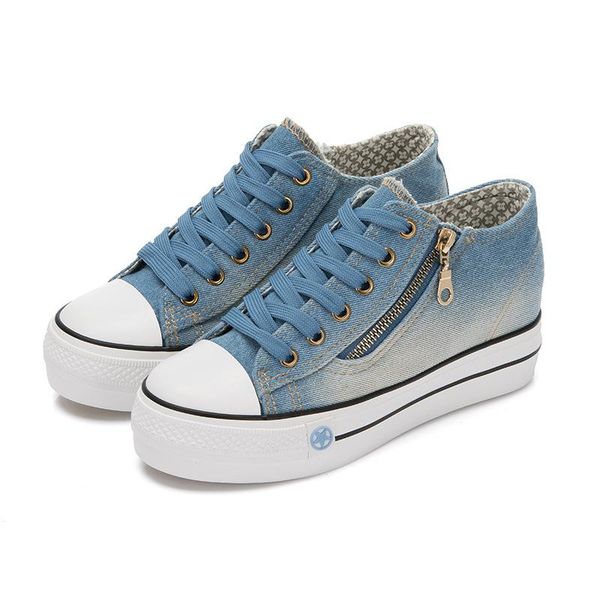 dress shoes 2021 spring denim canvas female korean version thick bottom women shoe lace up sneakers plus size 41, Black
dress shoes 2021 spring denim canvas female korean version thick bottom women shoe lace up sneakers plus size 41, Black