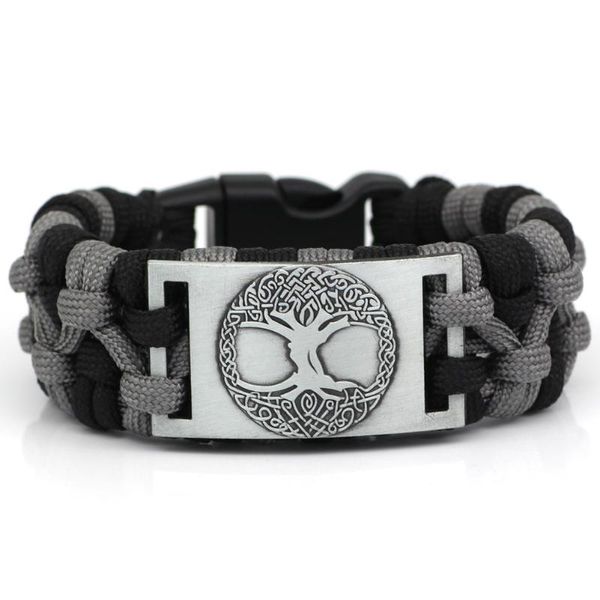 handmade viking paracord rune yggdrasil tree of life bracelet nordic jewelry with gift bag bangle, Black
handmade viking paracord rune yggdrasil tree of life bracelet nordic jewelry with gift bag bangle, Black