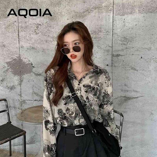 spring street style long sleeve loose women blouse chic oversize button floral print ladies shirt hip hop female clothing 210521, White
spring street style long sleeve loose women blouse chic oversize button floral print ladies shirt hip hop female clothing 210521, White