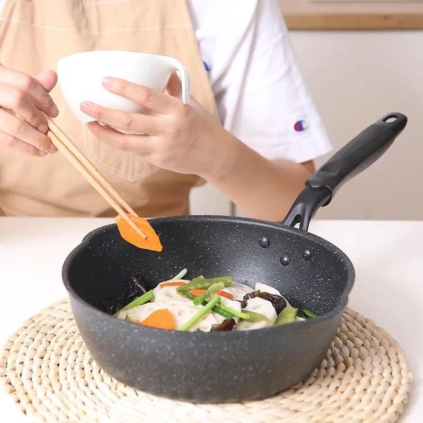 wok non-stick pan maifan stone multifunctional smokeless household frying induction cooker gas universal cooking pans
wok non-stick pan maifan stone multifunctional smokeless household frying induction cooker gas universal cooking pans