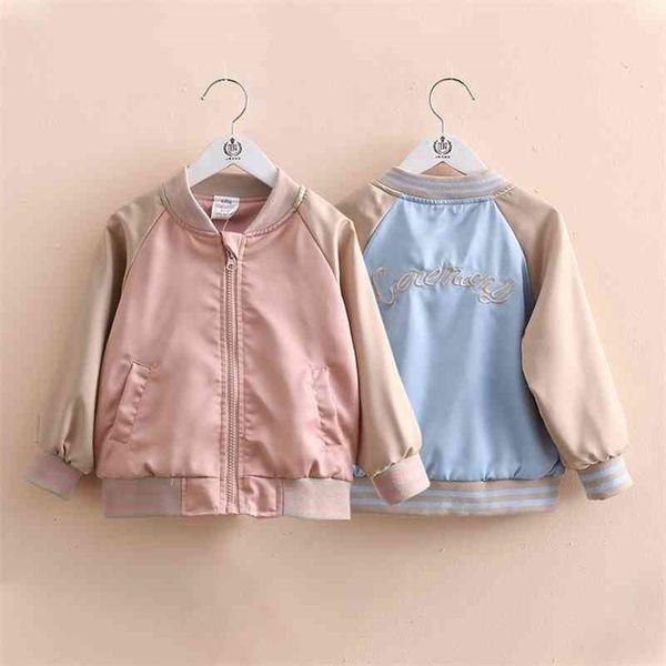 autumn spring 2 3 4 6-12 years embroidery letter color patchwork mandarin collar baseball sports jacket for baby kids girls 210701, Blue;gray
autumn spring 2 3 4 6-12 years embroidery letter color patchwork mandarin collar baseball sports jacket for baby kids girls 210701, Blue;gray