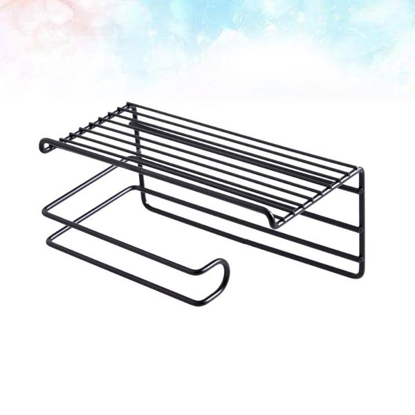 towel racks 1pc paper storage rack wall-mounted iron organizer roll holder (black)
towel racks 1pc paper storage rack wall-mounted iron organizer roll holder (black)