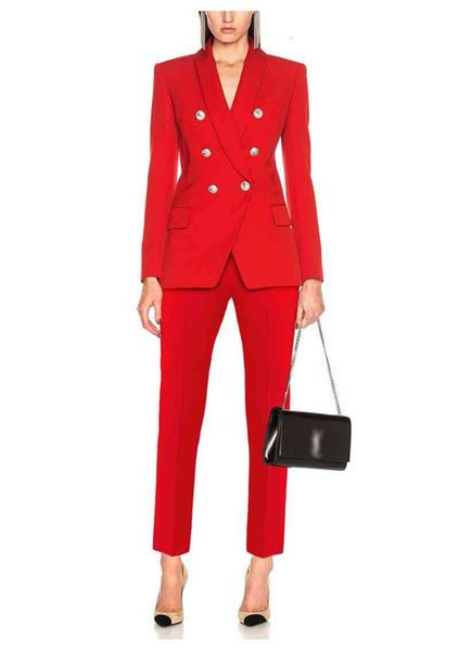 women's two piece pants designer beige black red blazer suit set classic shawl collar lion buttons double breasted suits 39dq, White
women's two piece pants designer beige black red blazer suit set classic shawl collar lion buttons double breasted suits 39dq, White