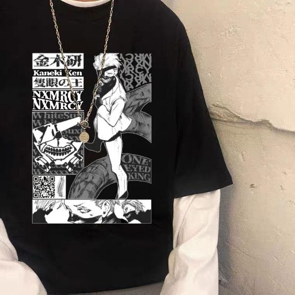 men's t-shirts anime tokyo ghoul kaneki ken print t-shirt mens harajuku casual cool fashion cartoon tee shirt men women soft cotton tsh, White;black
men's t-shirts anime tokyo ghoul kaneki ken print t-shirt mens harajuku casual cool fashion cartoon tee shirt men women soft cotton tsh, White;black