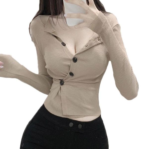 net red 2021 spring korean slim and thin design irregular long-sleeved t-shirt women crop ns2491 women's, White
net red 2021 spring korean slim and thin design irregular long-sleeved t-shirt women crop ns2491 women's, White