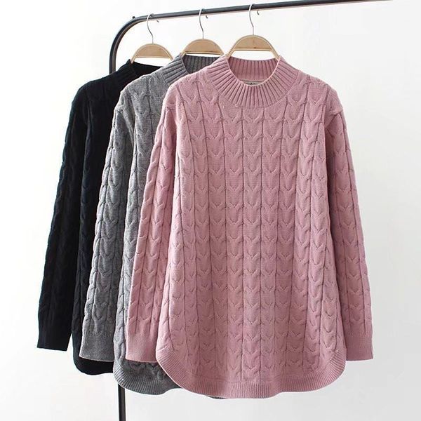 women's sweaters women plus size knitted sweater 2021 autumn winter round neck long sleeve pullover female casual 4xl femme chandails, White;black
women's sweaters women plus size knitted sweater 2021 autumn winter round neck long sleeve pullover female casual 4xl femme chandails, White;black