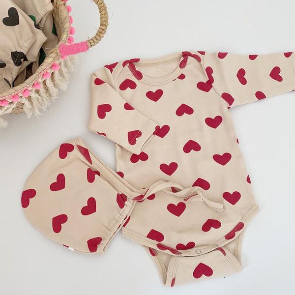 rompers baby girl boys clothes cotton little heart romper + hat spring autumn 2021 ins style born 0-2 years kids cute clothing sets, Blue
rompers baby girl boys clothes cotton little heart romper + hat spring autumn 2021 ins style born 0-2 years kids cute clothing sets, Blue