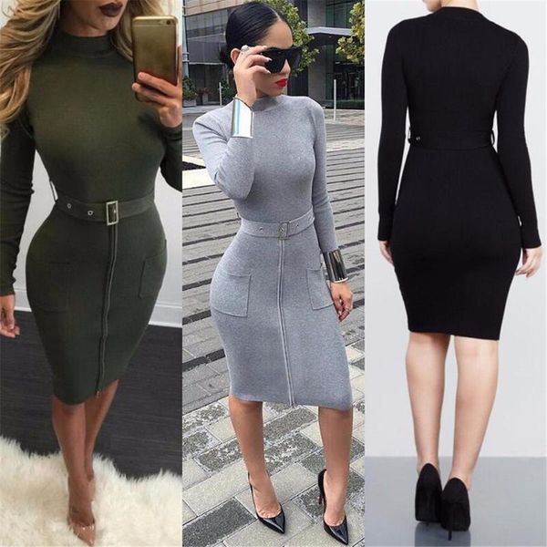 casual dresses 2021 spring european and american women's long-sleeved front zipper double pockets long woolen sweater dress with belt l, Black;gray
casual dresses 2021 spring european and american women's long-sleeved front zipper double pockets long woolen sweater dress with belt l, Black;gray