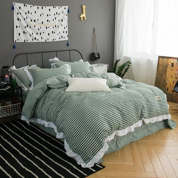 bedding sets washed cotton set soft bedclothes luxury duvet/quilt cover bed linen sheet pieces 4
bedding sets washed cotton set soft bedclothes luxury duvet/quilt cover bed linen sheet pieces 4