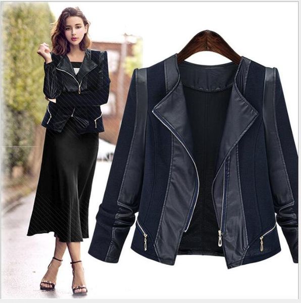 women's jackets loose pu faux leather jacket women classic moto biker spring autumn lady basic coat plus size outerwear cl64, Black;brown
women's jackets loose pu faux leather jacket women classic moto biker spring autumn lady basic coat plus size outerwear cl64, Black;brown