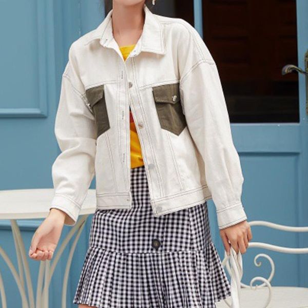 women's jackets 2021 autumn winter short denim women white wash long sleeve vintage casual jean jacket bomber coat tattered#3, Black;brown
women's jackets 2021 autumn winter short denim women white wash long sleeve vintage casual jean jacket bomber coat tattered#3, Black;brown