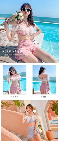 women's swimwear swimsuit ladies summer bikini thin split style temperament noble and conservative self-cultivation fairy student, White;black
women's swimwear swimsuit ladies summer bikini thin split style temperament noble and conservative self-cultivation fairy student, White;black