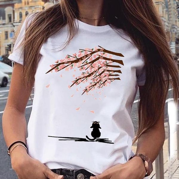 graphic flower cat 90s mujer women camisetas casual animal short sleeve cartoon print female tees shirt, White
graphic flower cat 90s mujer women camisetas casual animal short sleeve cartoon print female tees shirt, White