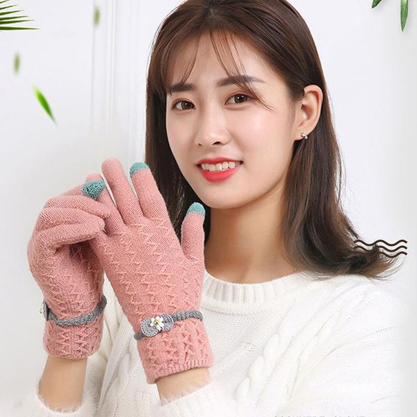 five fingers gloves autumn and winter women touch screen bow solid colour warm split finger outdoor cold-proof full-finger, Blue;gray
five fingers gloves autumn and winter women touch screen bow solid colour warm split finger outdoor cold-proof full-finger, Blue;gray