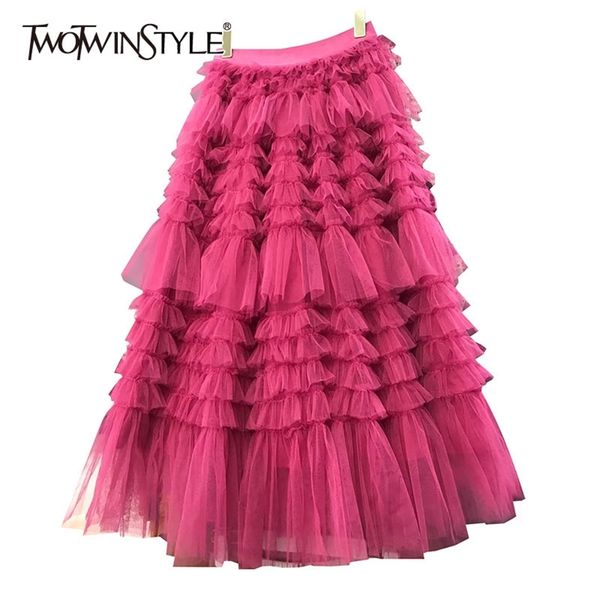 black patchwork mesh skirt for women high waist ruffle elegant midi skirts female fashion clothing 210521
black patchwork mesh skirt for women high waist ruffle elegant midi skirts female fashion clothing 210521