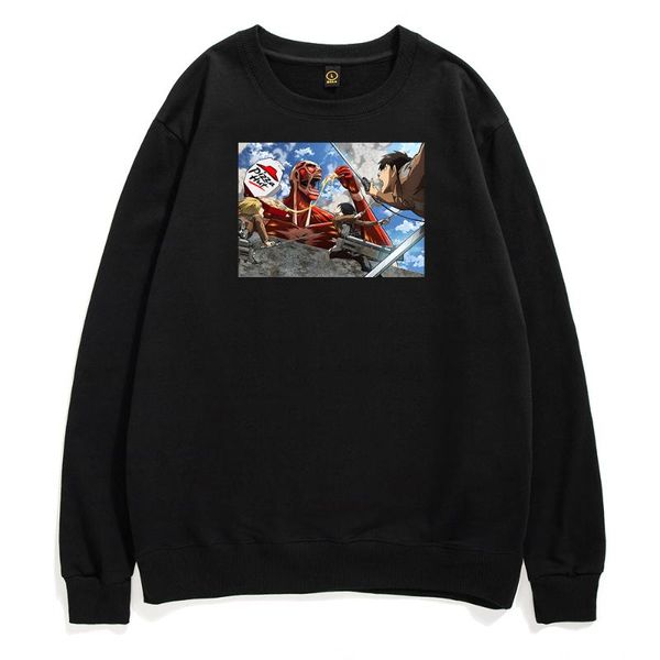 men's hoodies & sweatshirts anime titan eat pizza printed sweatshirt mens harajuku japanese manga men autumn hooded attack on pullover, Black
men's hoodies & sweatshirts anime titan eat pizza printed sweatshirt mens harajuku japanese manga men autumn hooded attack on pullover, Black