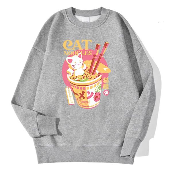 women's hoodies & sweatshirts cat instant noodle pattern print o-neck sweatshirt woman warm aesthetics oversized fashion couple pullove, Black
women's hoodies & sweatshirts cat instant noodle pattern print o-neck sweatshirt woman warm aesthetics oversized fashion couple pullove, Black